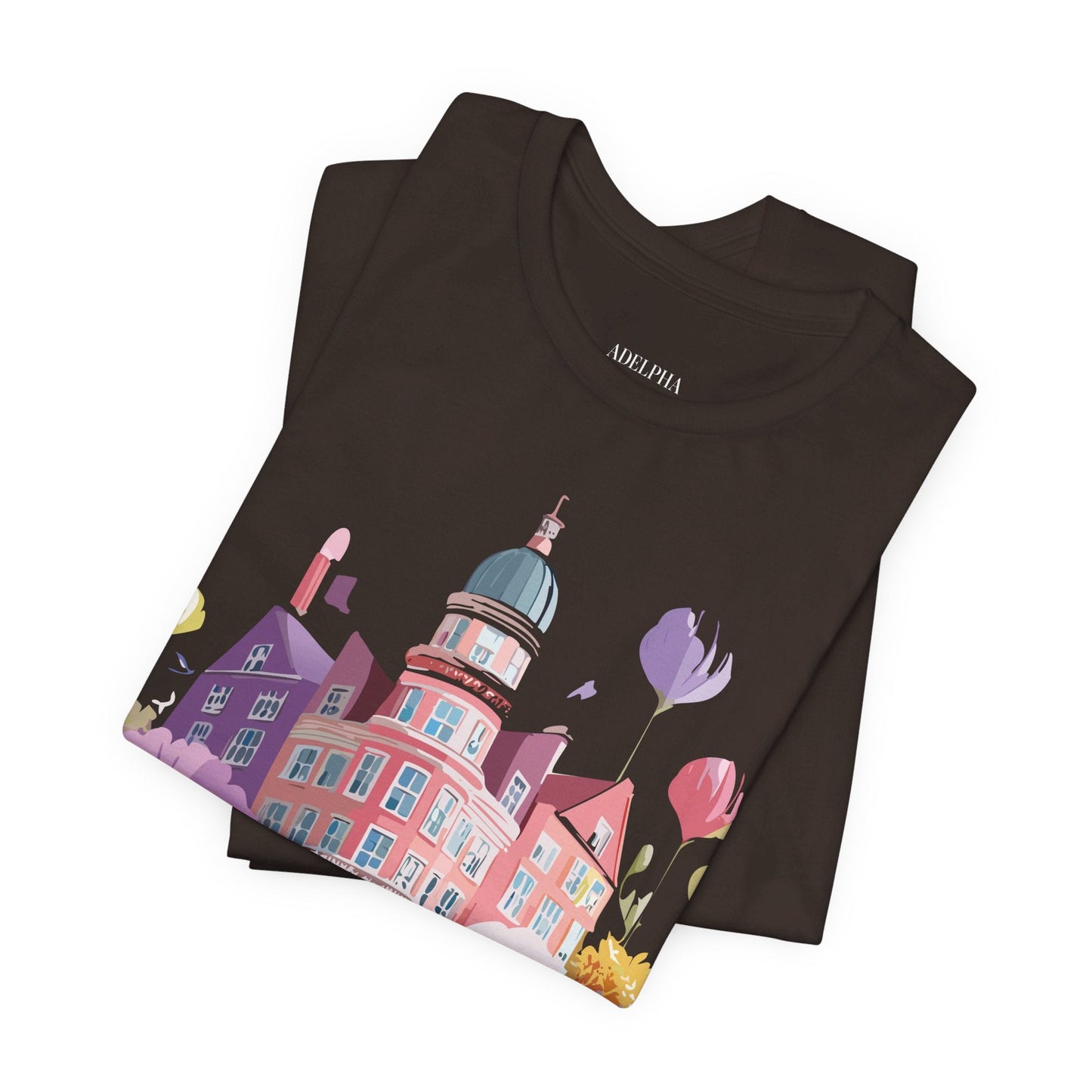 Amsterdam Tourist Shirt Unisex Graphic Tee With Vintage Adelpha Artwork For Everyday Wear
