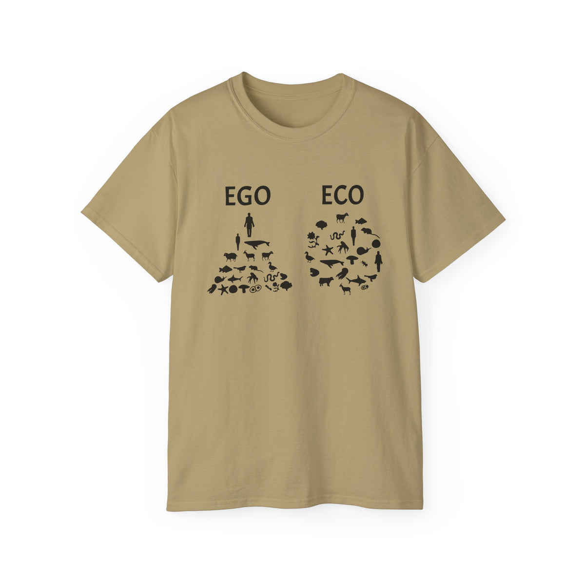 EGO vs ECO graphic tee | Environmental conservation shirt