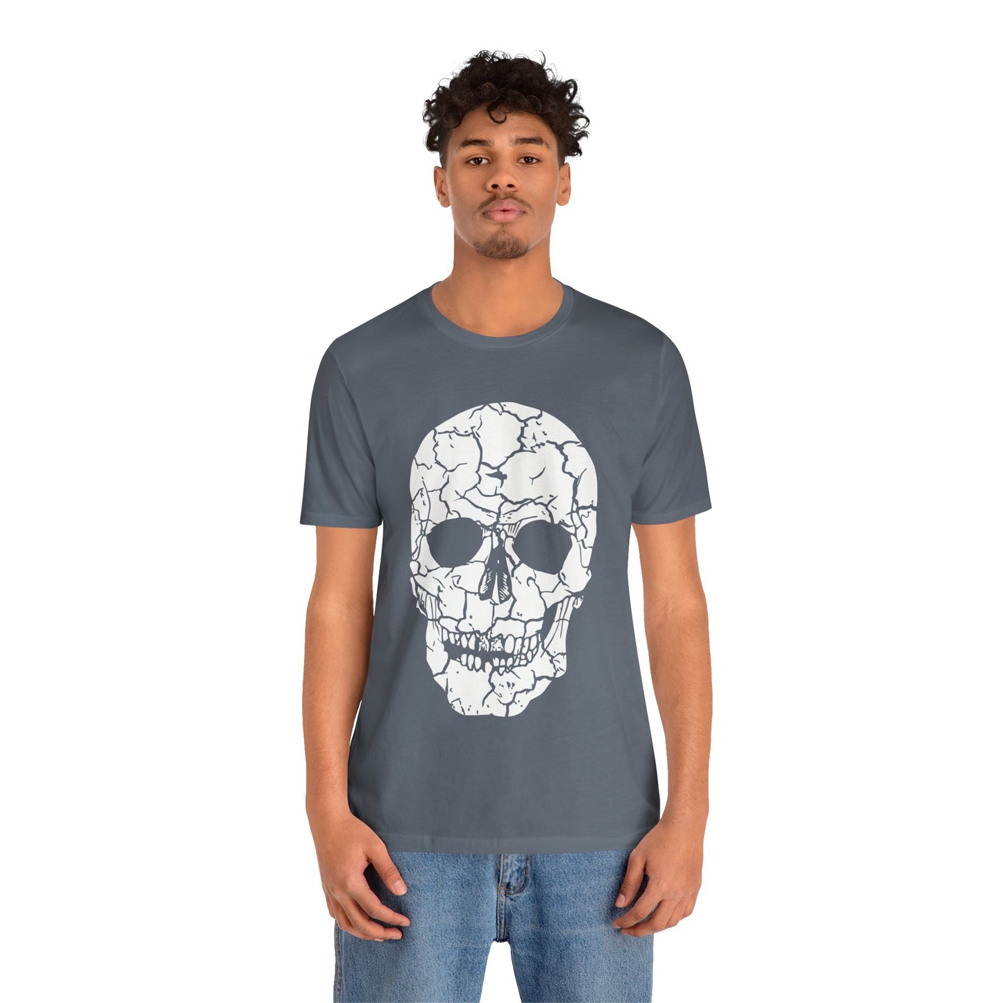 Unisex Cotton Tee Shirt with Skull