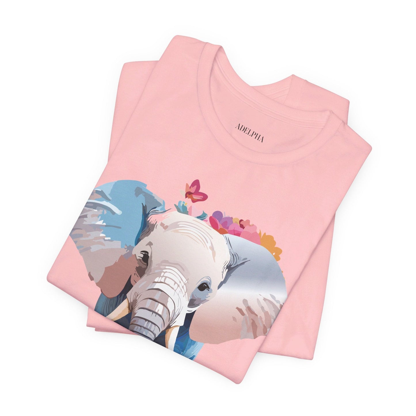 Elephant Graphic Tee From Adelpha Unisex Vintage Inspired Art Design Tee Shirt For Everyday Wear