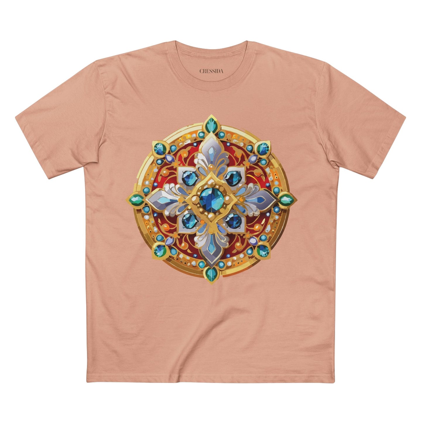 Medallion Graphic T-Shirt Unisex 100 Cotton With Gold Art Design Medal Tee 8