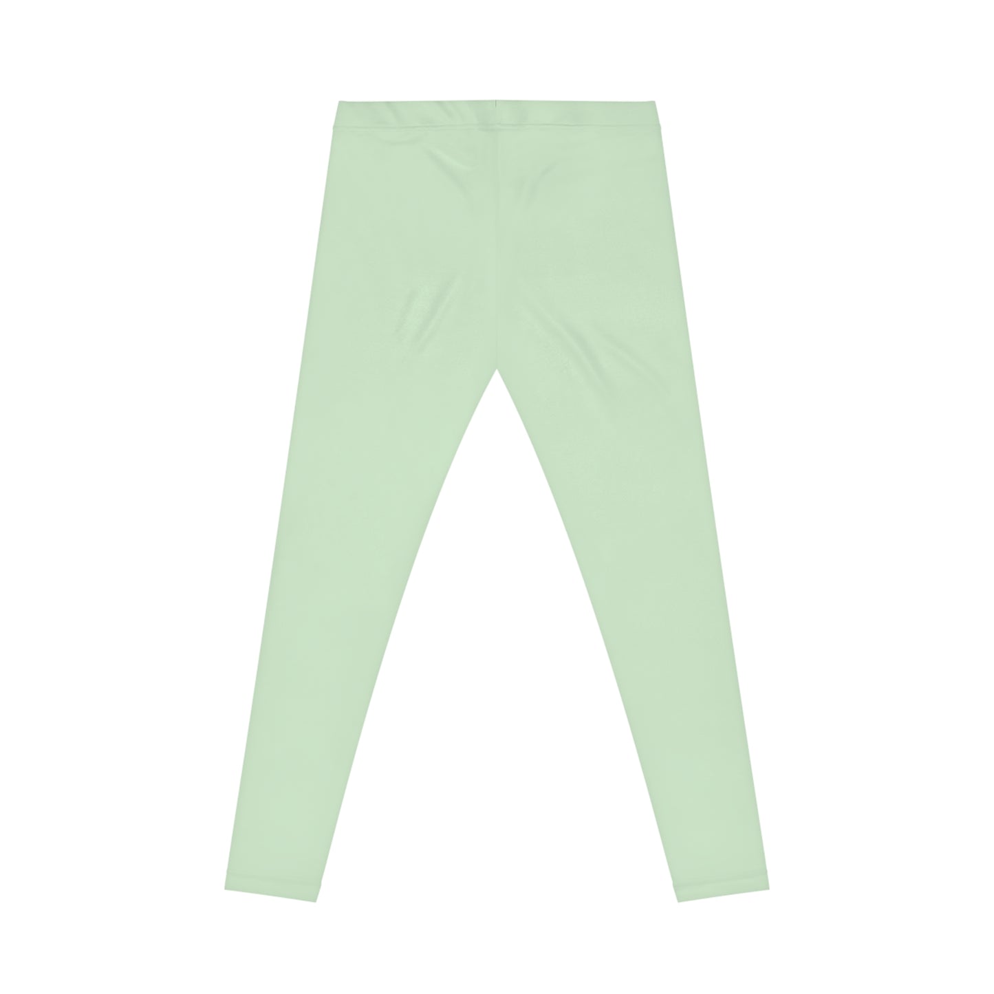 Light Green Mist Color Women's Poly-Span Casual Leggings XS-2XL