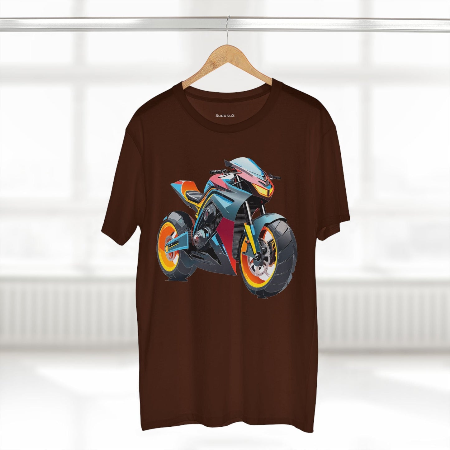 Moto Bike Graphic Unisex 100 Cotton Staple Tee 33