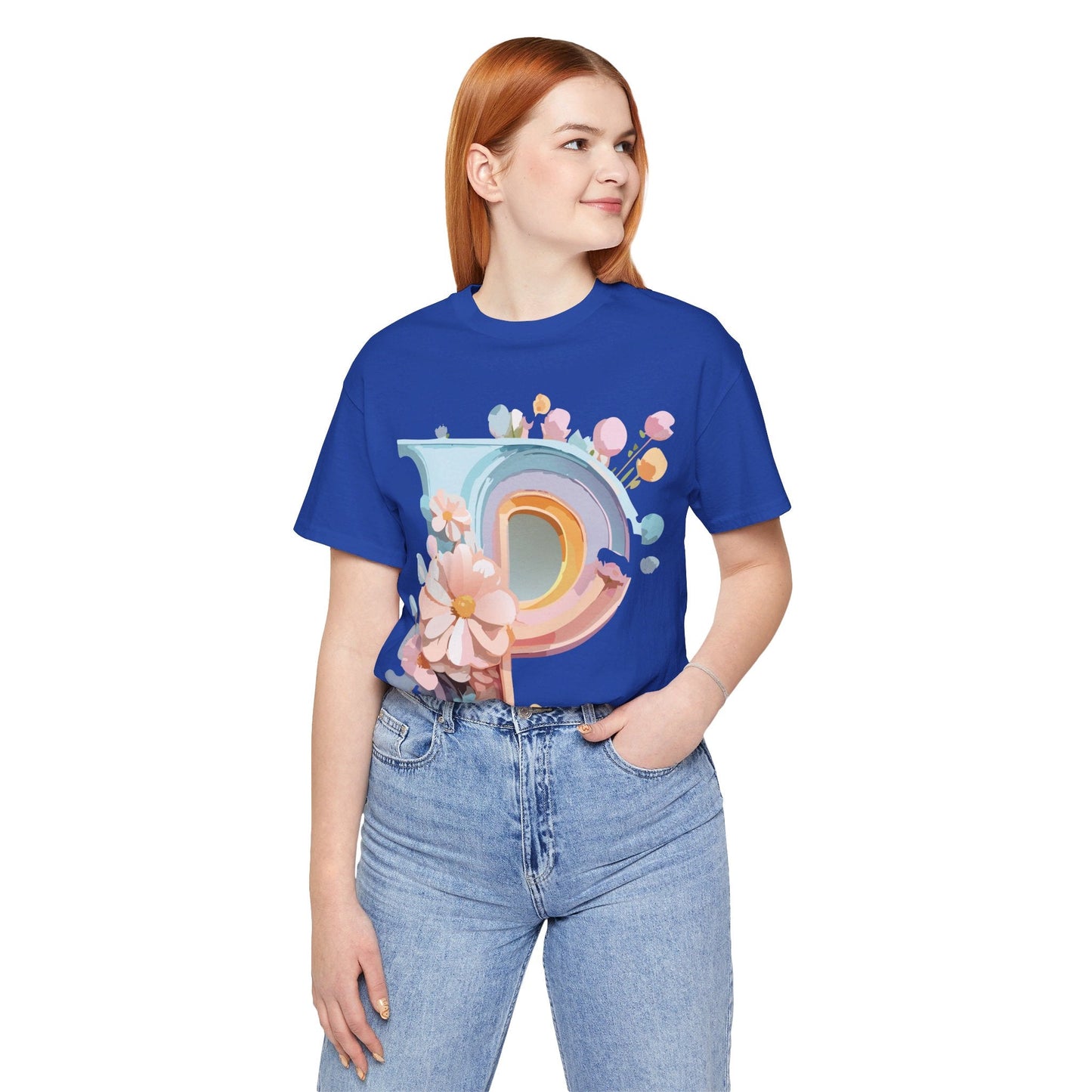 Letter P Shirt Graphic Tee Unisex Short Sleeve Vintage Inspired Art From Adelpha