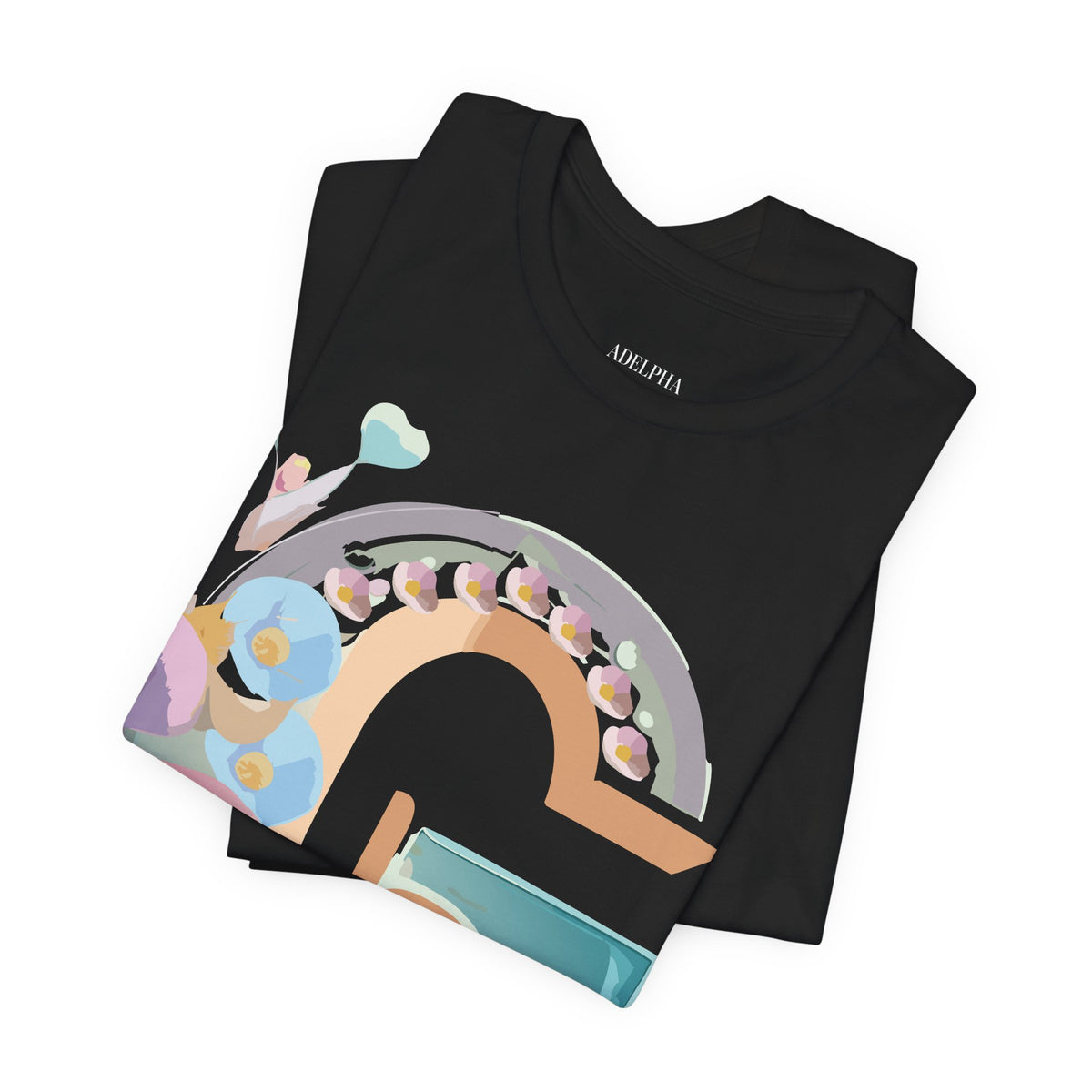 Letter G Graphic Unisex Cotton Bella+Canvas Tee with Art Letter Design