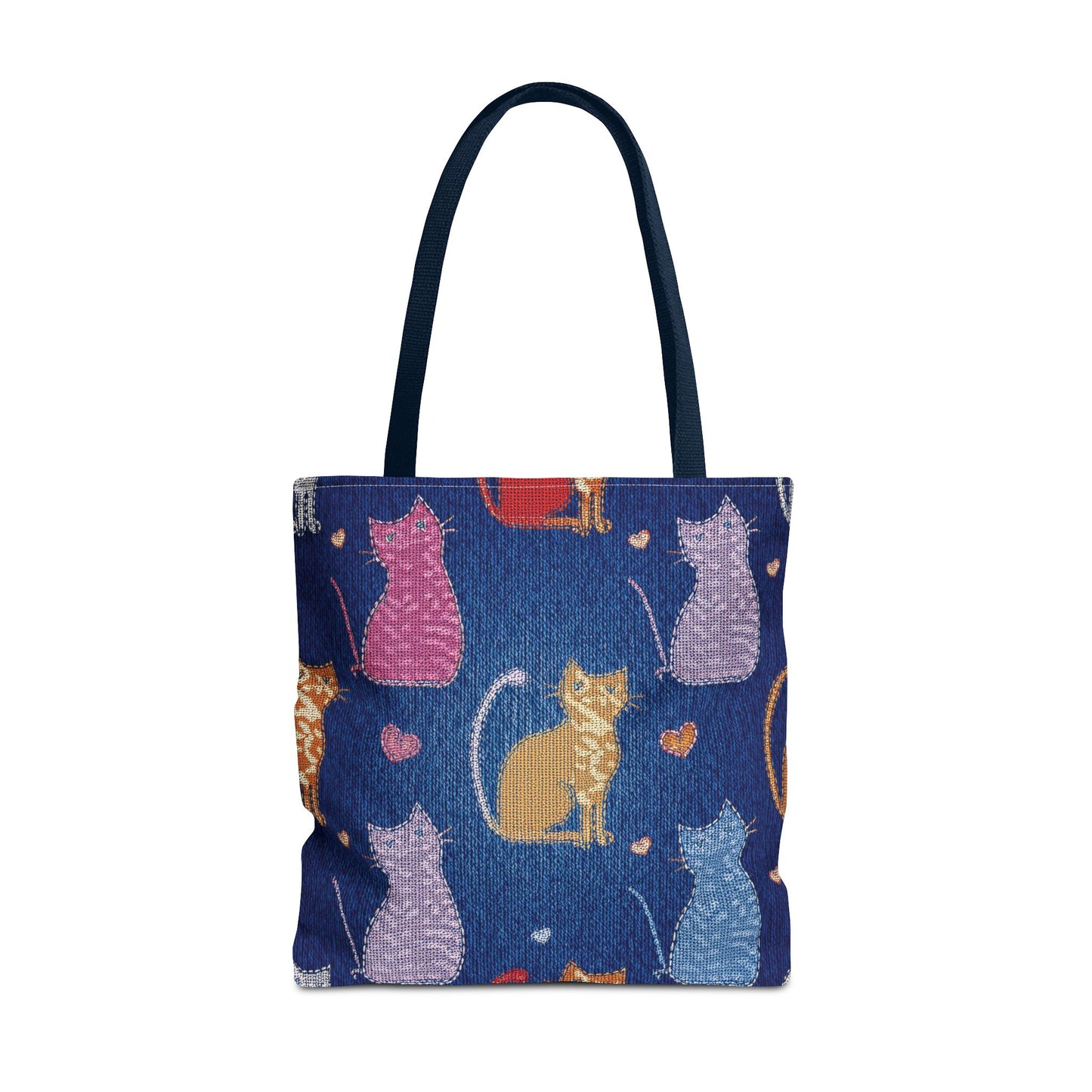 Love Day Graphic Design Denim Fabric Imitation Print Unisex Canvas Bag POLY 3 Sizes Tote Bag 201-20
