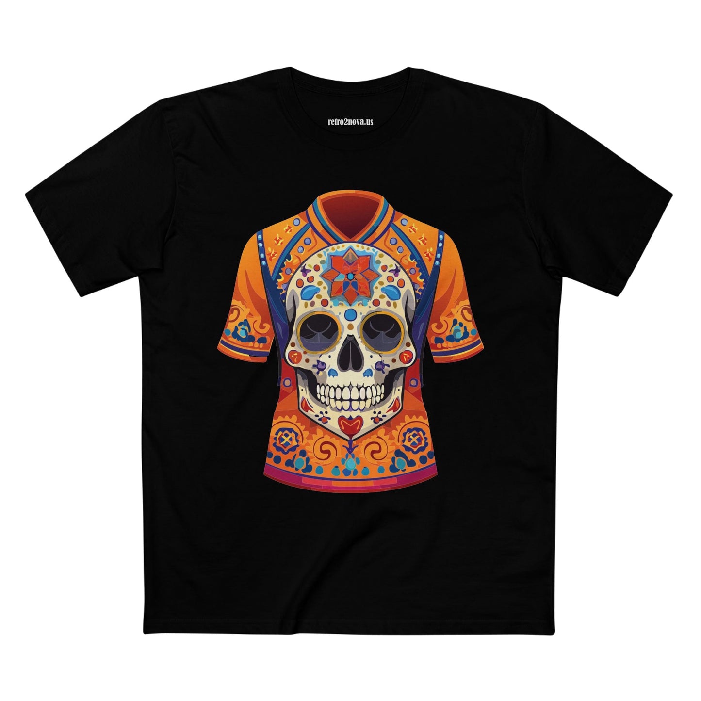 Skull Skeleton Shirt Unisex Premium Cotton Tee Art Collection Original Design Retro2Nova SS30