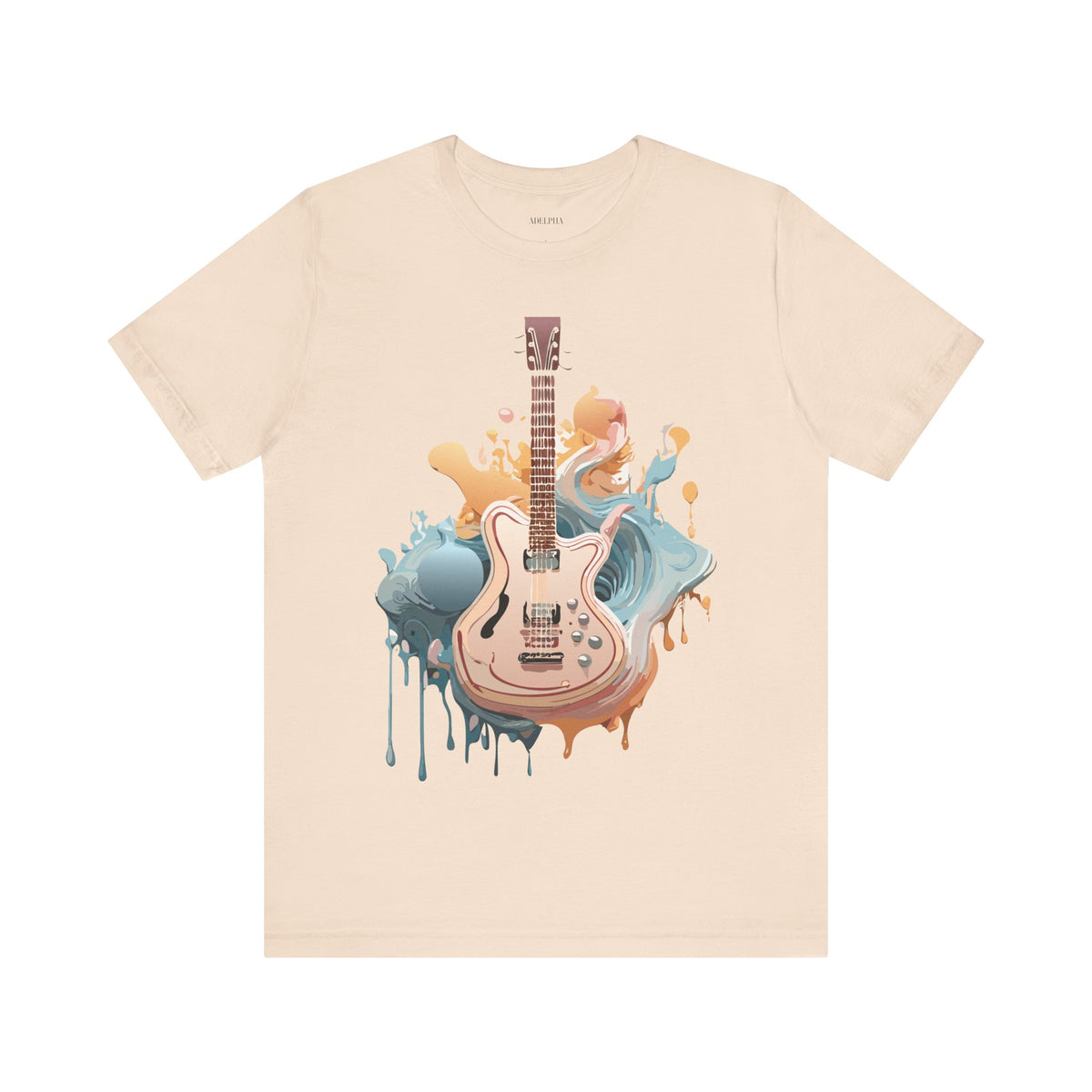 Music Graphic Unisex Cotton Bella+Canvas Tee with Art Design m148