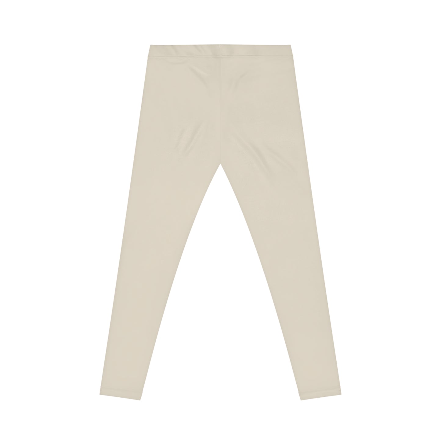 Bone Color Women's Poly-Span Casual Leggings XS-2XL