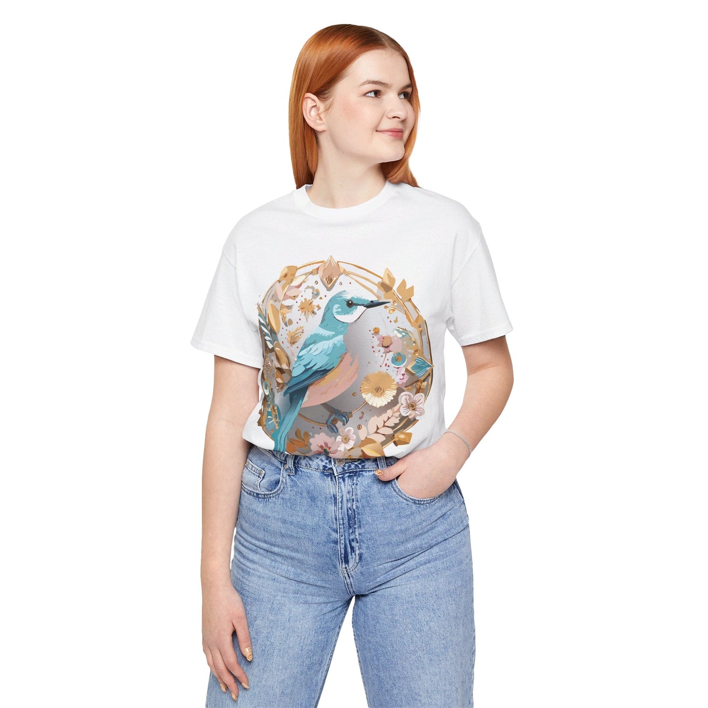 Adelpha Medallion Shirt Unisex Graphic Tee With Vintage Inspired Artwork Short Sleeve Jersey