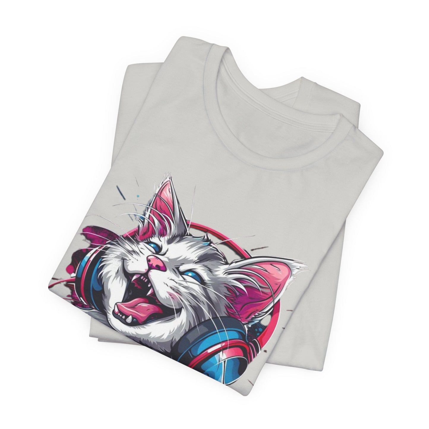 Gina Cartoon Cat Tee Shirt, Funny Cat T-Shirt, Pet Shirt, Animal Tees, Funny Animal T-Shirt, Graphic Tee