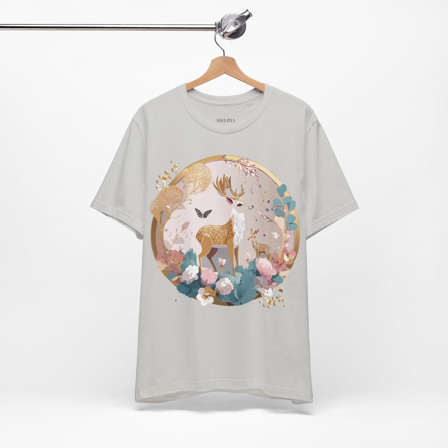 Medallion Graphic Unisex 100 Cotton Vintage Animal Medal Artwork Tee 13