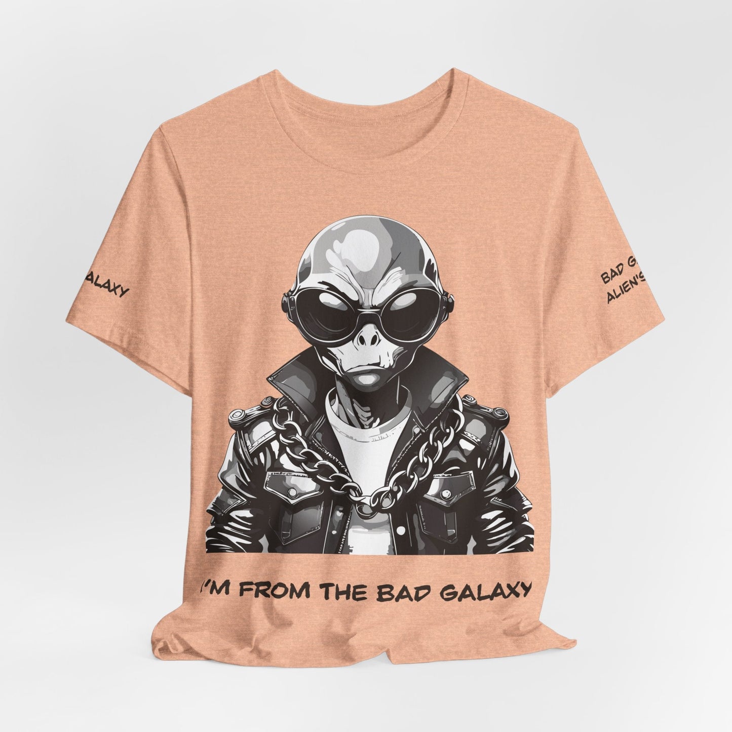 Bad Galaxy Alien Tee Shirt Made To Order 100 Percent Cotton Lightweight Eco Friendly Inks