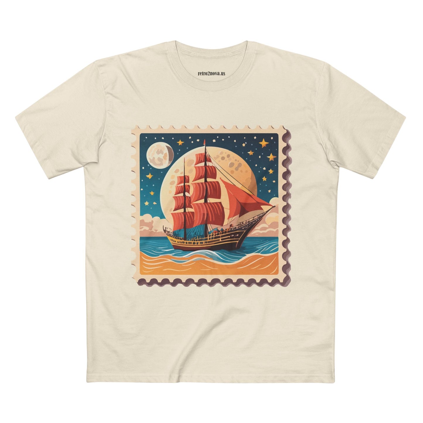 Stamp Shirt Postage Stamp Tee Unisex Premium Cotton Original Art Design By Retro2Nova