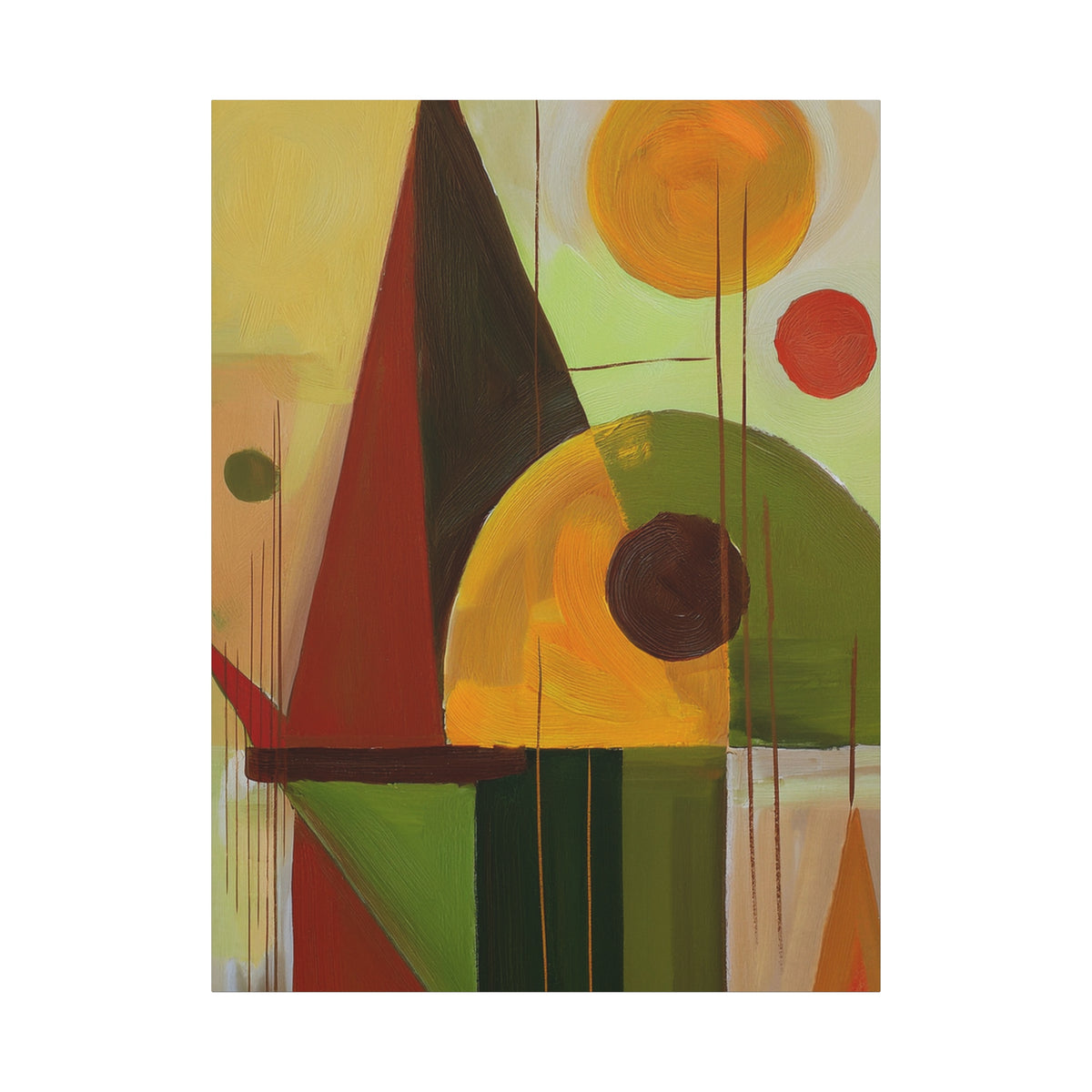Abstract Geometric Painting Print Canvas 20x24,20x30,24x30 24x32,24x36,30x40 32x48,36x48,40x60 Pine-Wood Inner Frame ABS-60