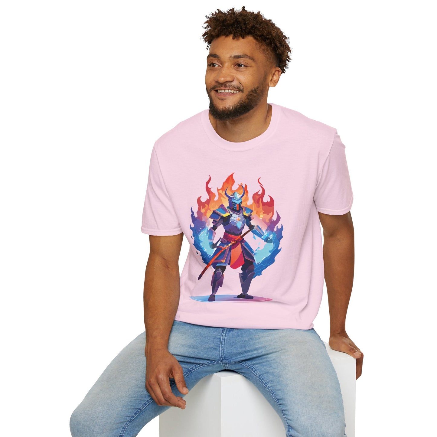 Samurai Shirt Unisex Gildan Softstyle 64000 Tee 100 Percent Cotton Comfortable Tee