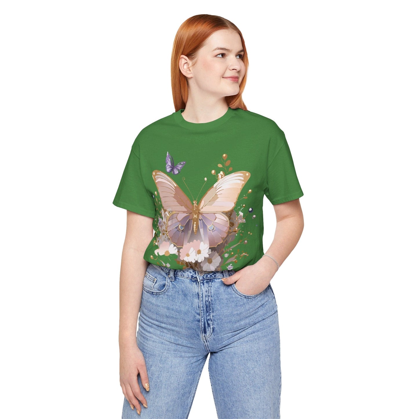 Butterfly Graphic Tee From Adelpha Unisex Short Sleeve Vintage Artwork