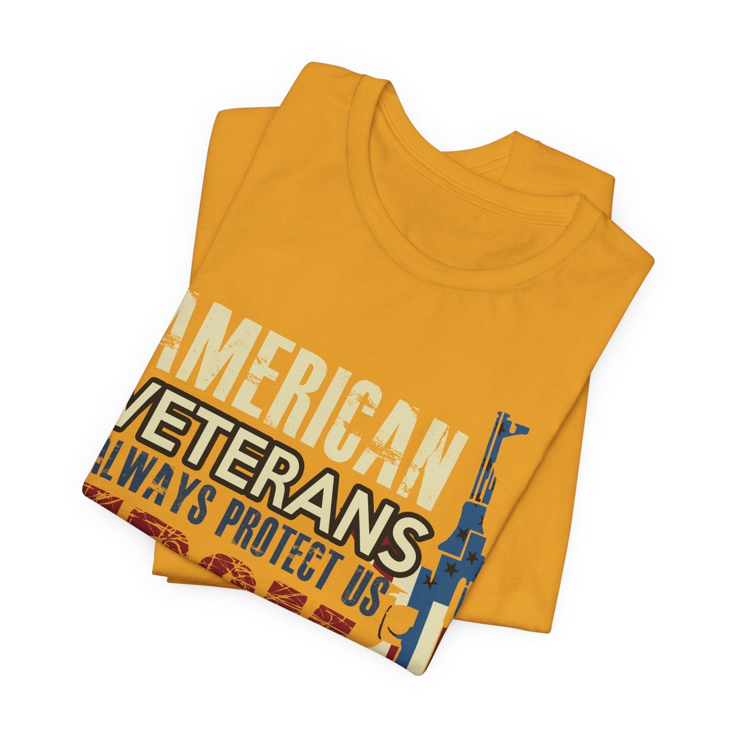 Army Veteran Patriotic Graphic Design Unisex Cotton T-Shirt v44