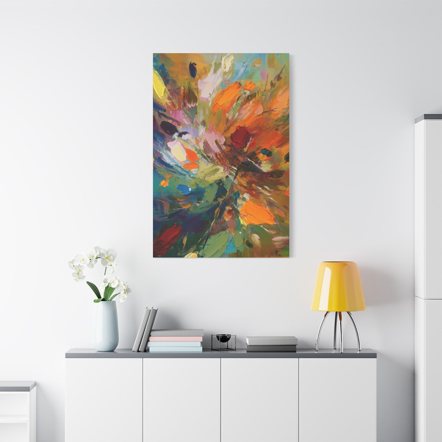 Abstract Oil Painting Print Canvas 20x24,20x30,24x30 24x32,24x36,30x40 32x48,36x48,40x60 Pine-Wood Inner Frame ABS-93