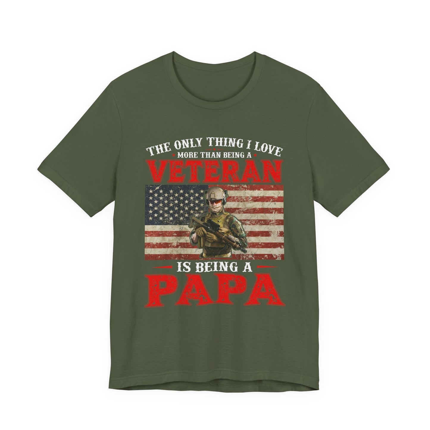 Army Veteran Patriotic Graphic Design Unisex Cotton T-Shirt v30