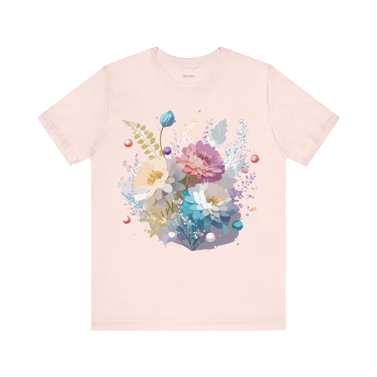 Floral Graphic Tee Shirt - Bella+Canvas Unisex 100 Cotton 8