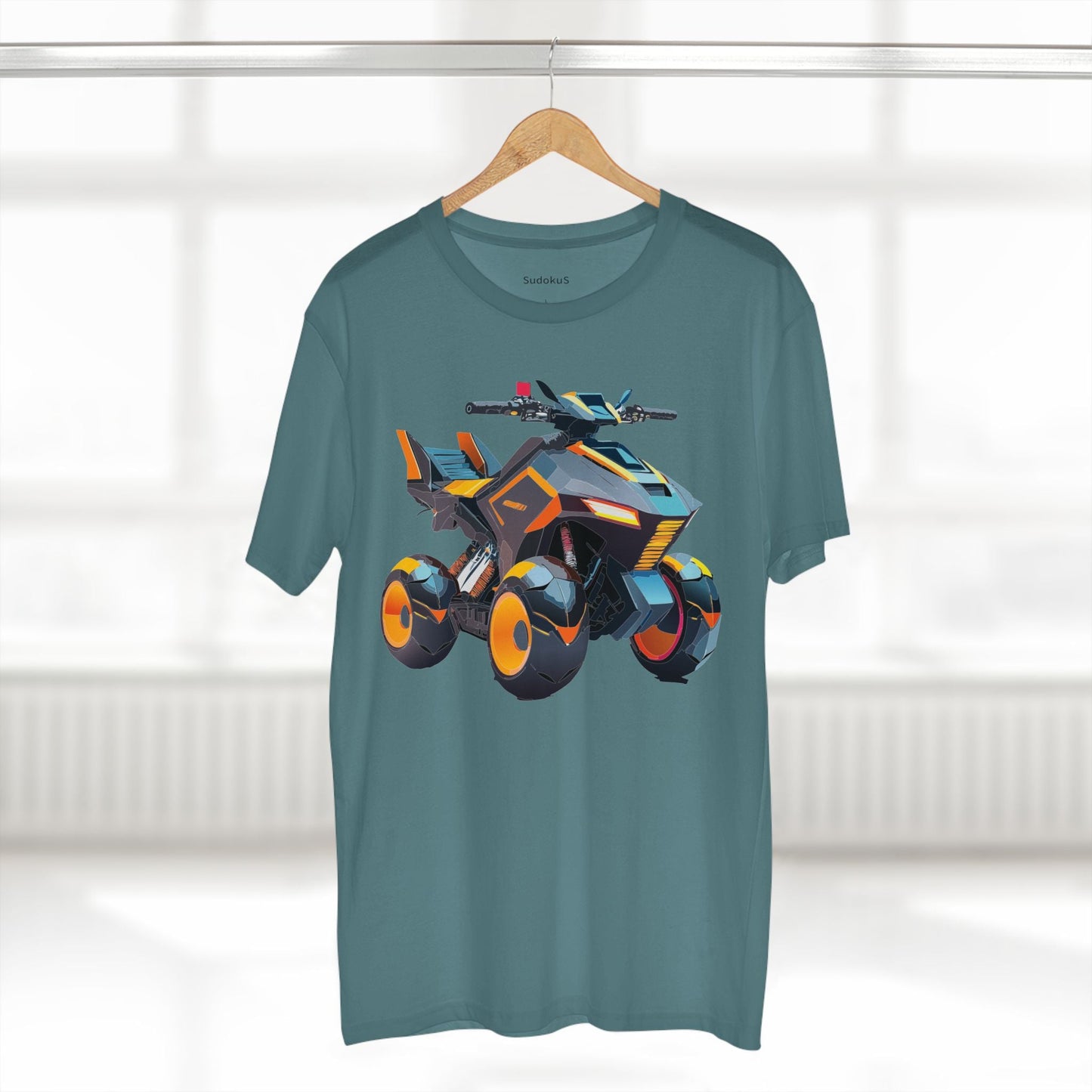 Moto Bike Graphic Unisex 100 Cotton Staple Tee 14