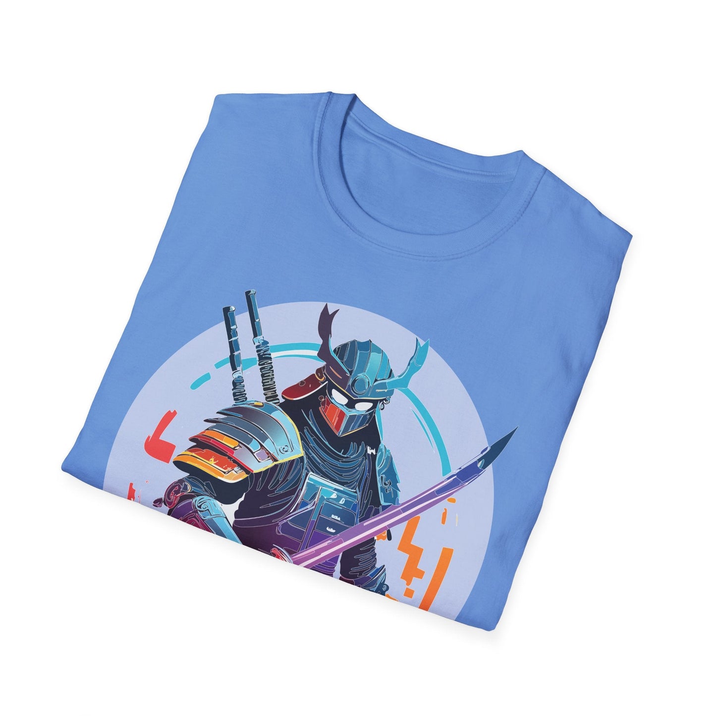 Samurai Shirt Unisex Softstyle Tee 100 Percent Ring Spun Cotton Light 4.5 Oz Graphic Gildan 64000