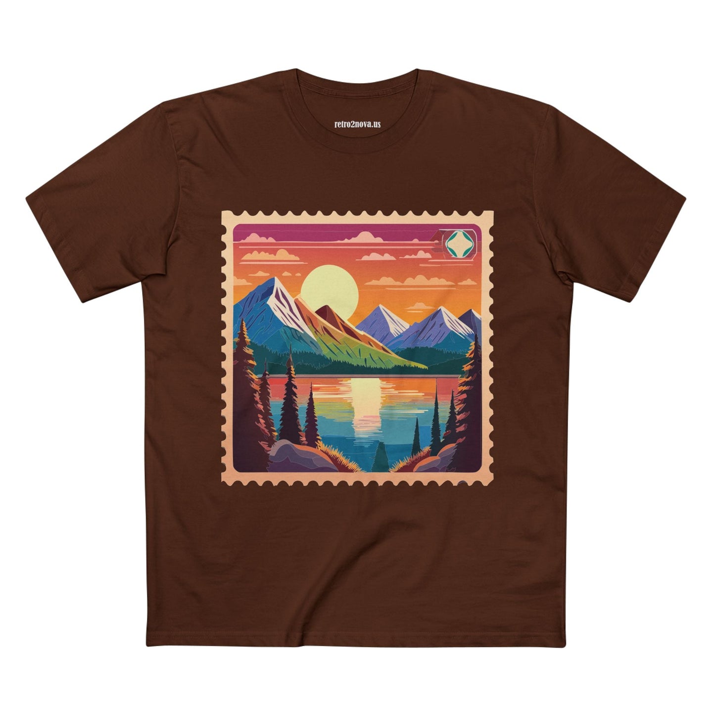 Postage Stamp Shirt Unisex Original Art Design Cotton Tee PS17 Retro2Nova Premium Cotton Staple Tee