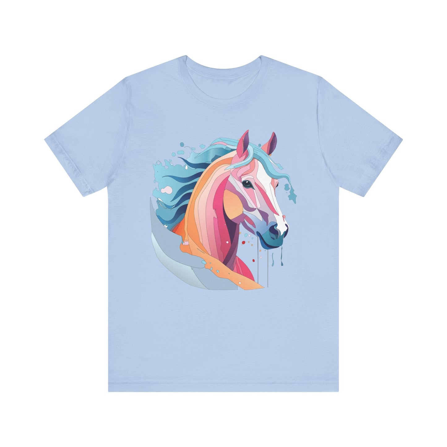 Unisex Animal Tee Shirt With Art Design Wild Animals Short Sleeve Premium Comfort Fit