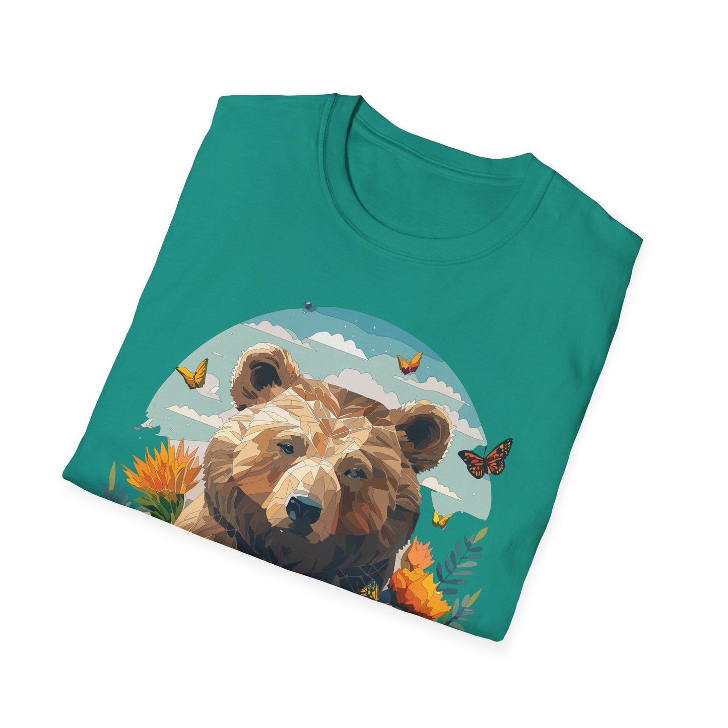 Bear T Shirt Unisex Teddy Bear Tee Softstyle 64000 One Hundred Percent Ring Spun Cotton Short Sleeve