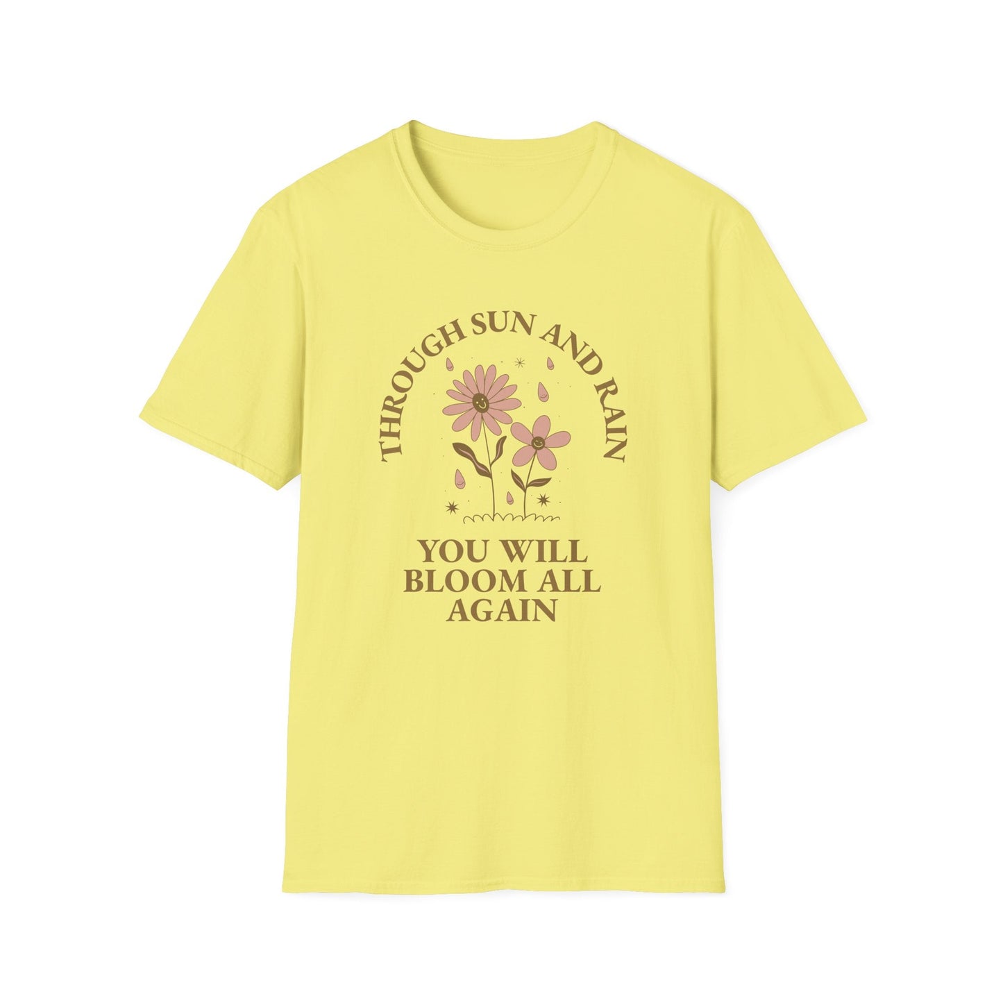 Positive Slogan T Shirt For Everyday Motivation Unisex Tee With Positive Words And Good Quotes Gildan Softstyle 64000