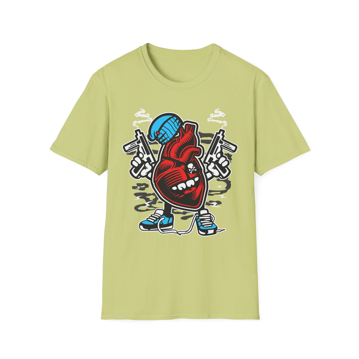 Unisex Cotton T-Shirt with Cartoon Graphic Design