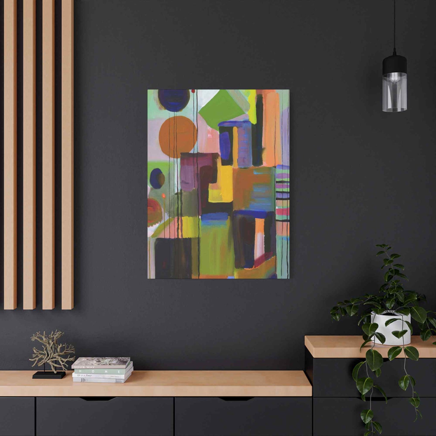 Abstract Painting Print Canvas 20x24,20x30,24x30, 24x32,24x36,30x40, 32x48,36x48,40x60 Pine-Wood Inner Frame ABS-3