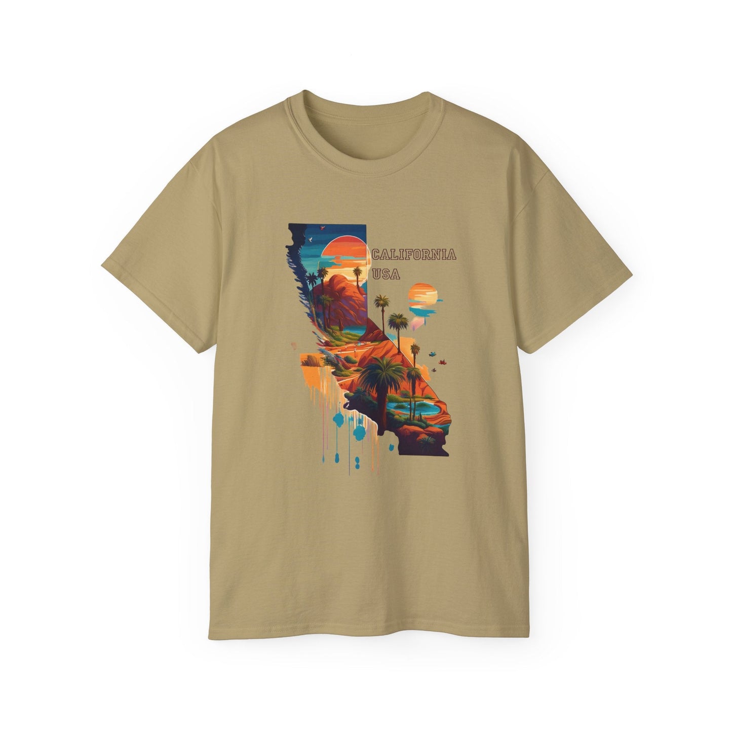 California Graphic Unisex Cotton T‑Shirt 2