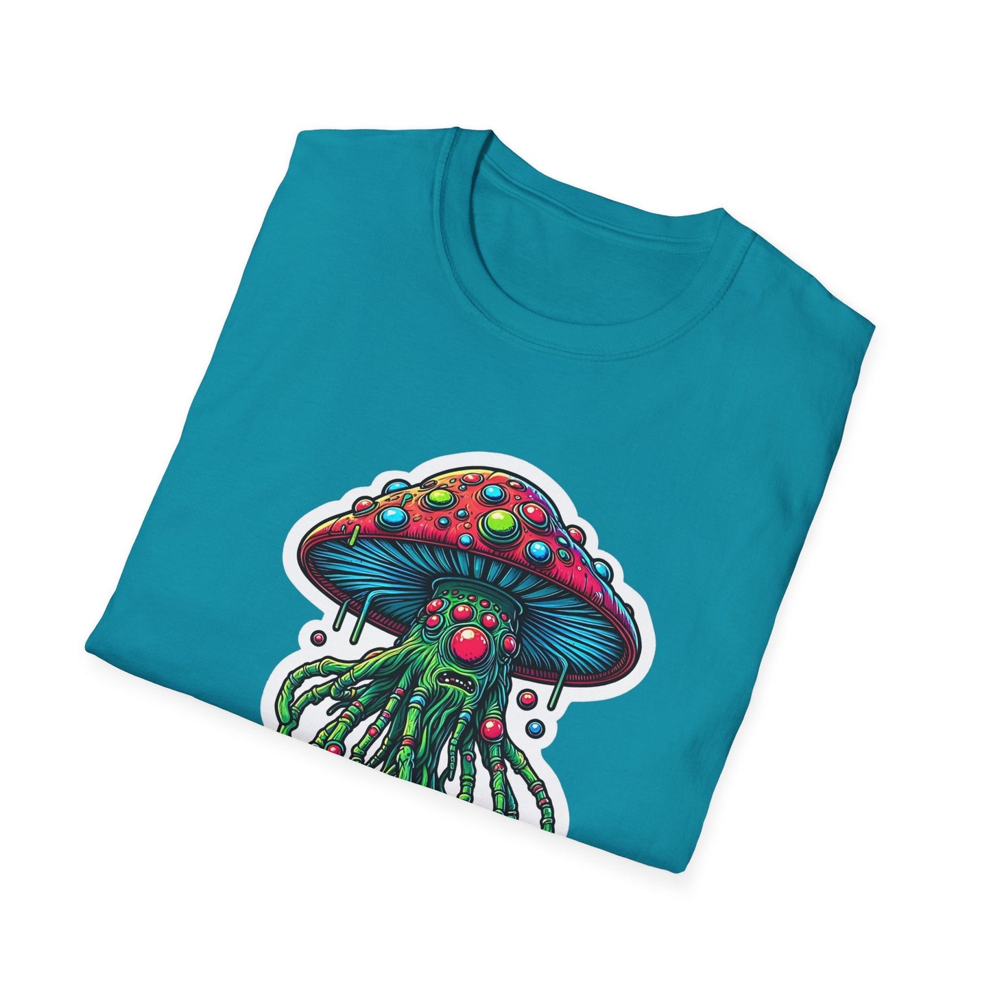 Mashroom Tee Shirt Unisex Funny Mashroom Shirt With Fungus Art Design Gildan Softstyle 64000