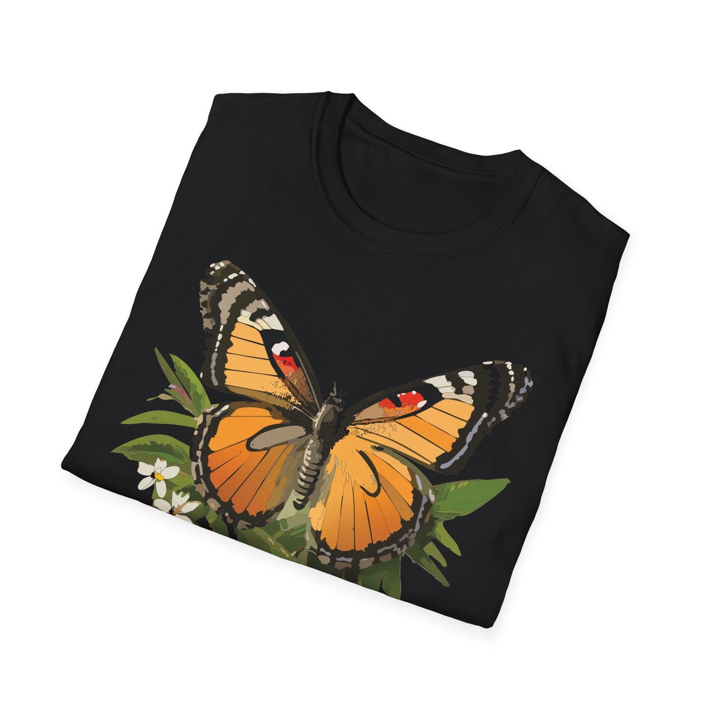 Monarch Butterfly Shirt Unisex Softstyle Tee 100 Percent Ring Spun Cotton Gildan 64000