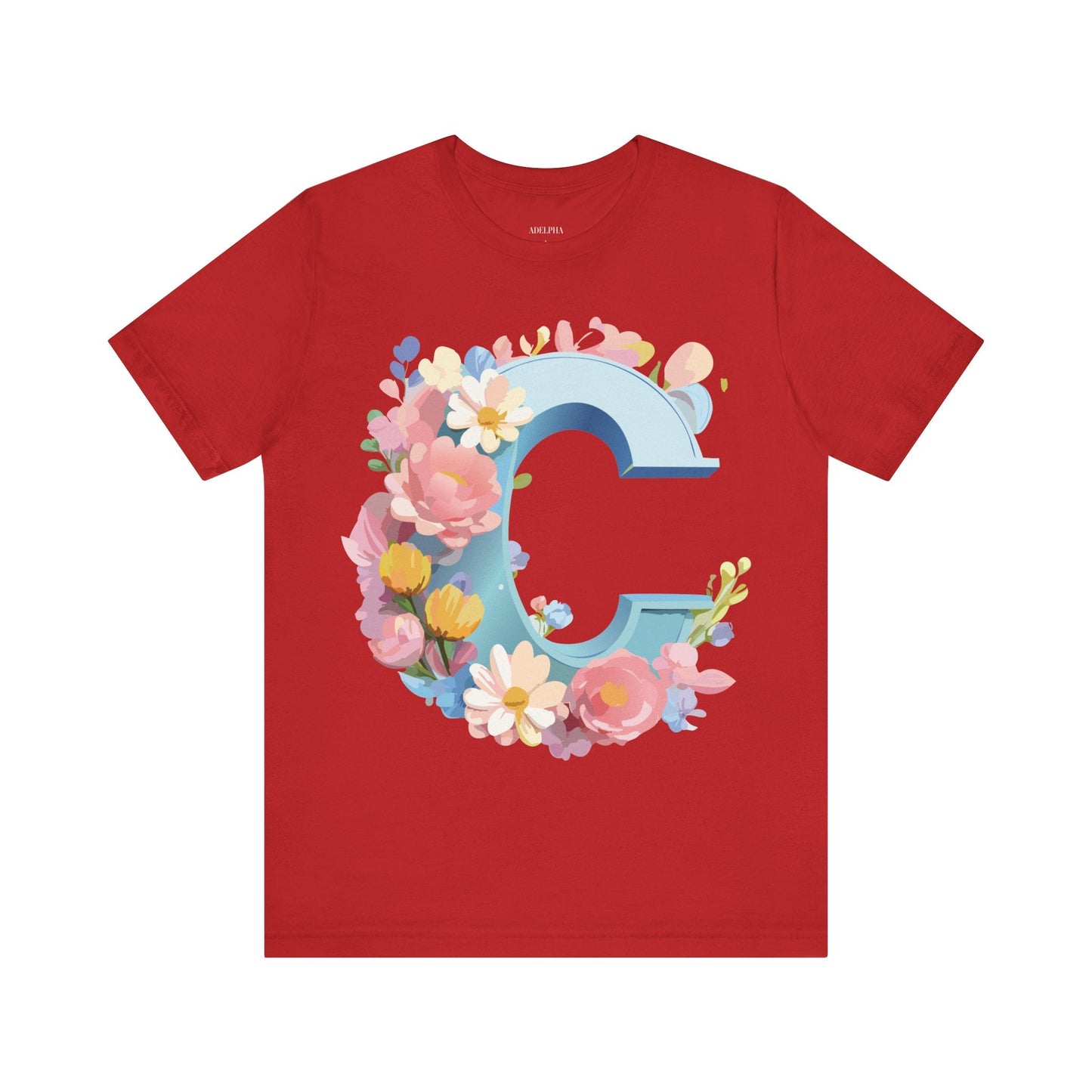 Letter C Graphic Tee Unisex Jersey Short Sleeve Premium Adelpha Artwork Vintage Inspired Casual Wear