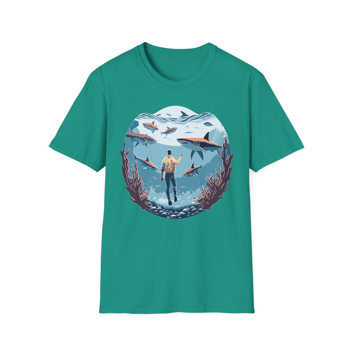 Ocean U boat Graphic Tee Gildan Unisex 100 Cotton Tee Shirt c34