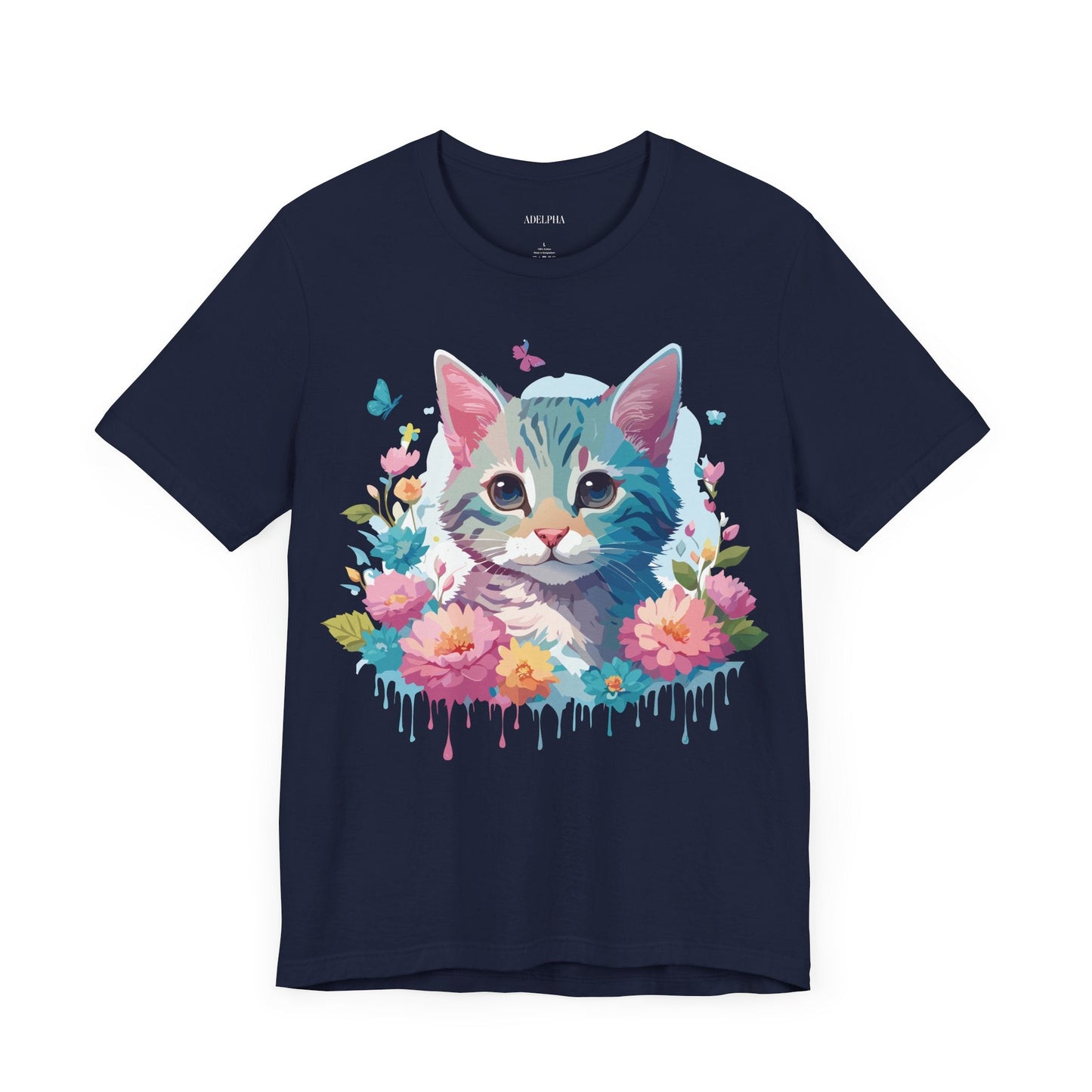 Cat Graphic Tee Unisex Jersey Short Sleeve Shirt Adelpha Art Design