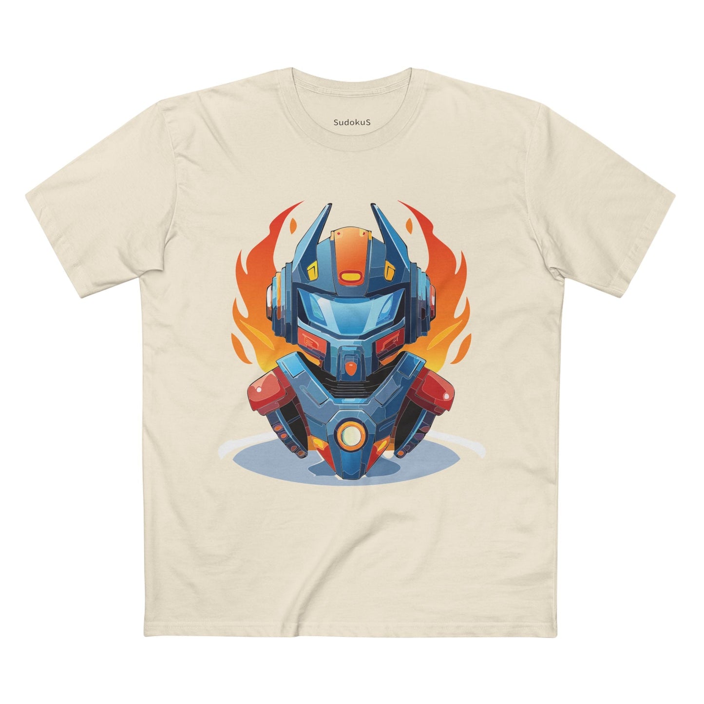 Cyborg Robot Graphic Unisex 100 Cotton Staple Tee 6