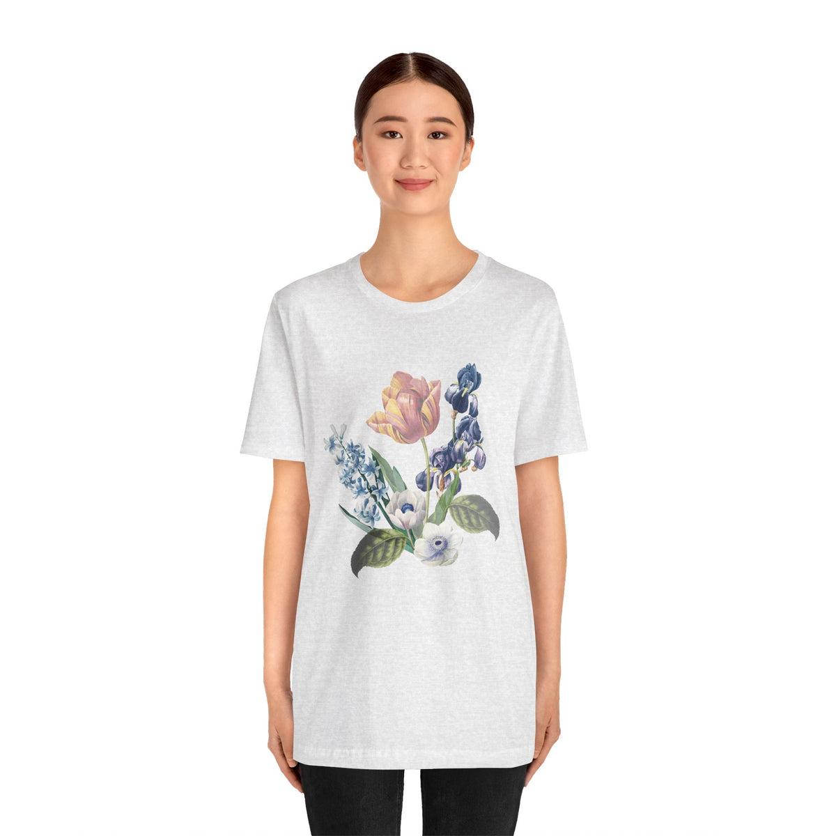 Floral Graphic Tee Shirt - Bella+Canvas Unisex 100 Cotton 52