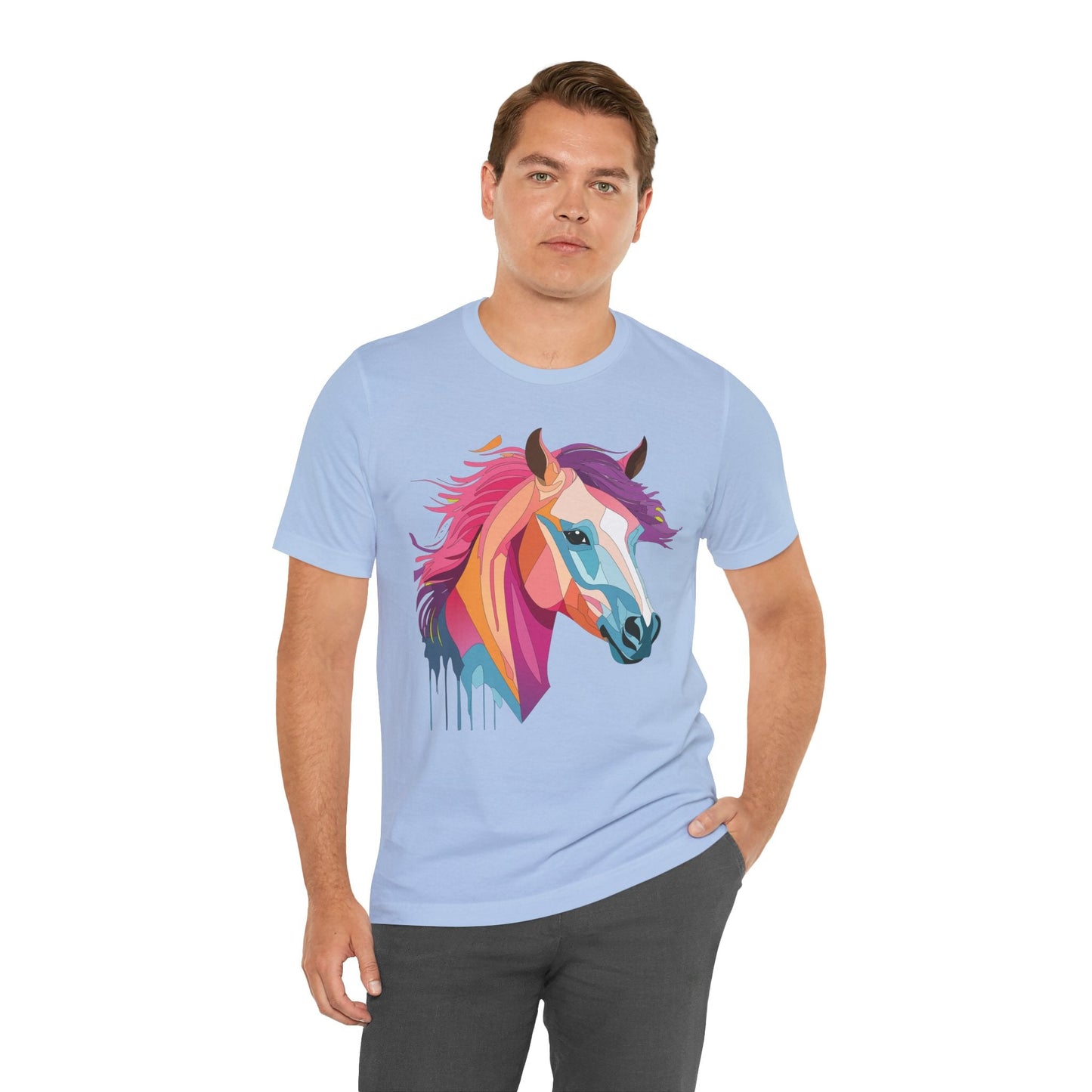 Unisex Animal Shirt Art Design Short Sleeve With Wild Animals Graphic Print Comfort Tee