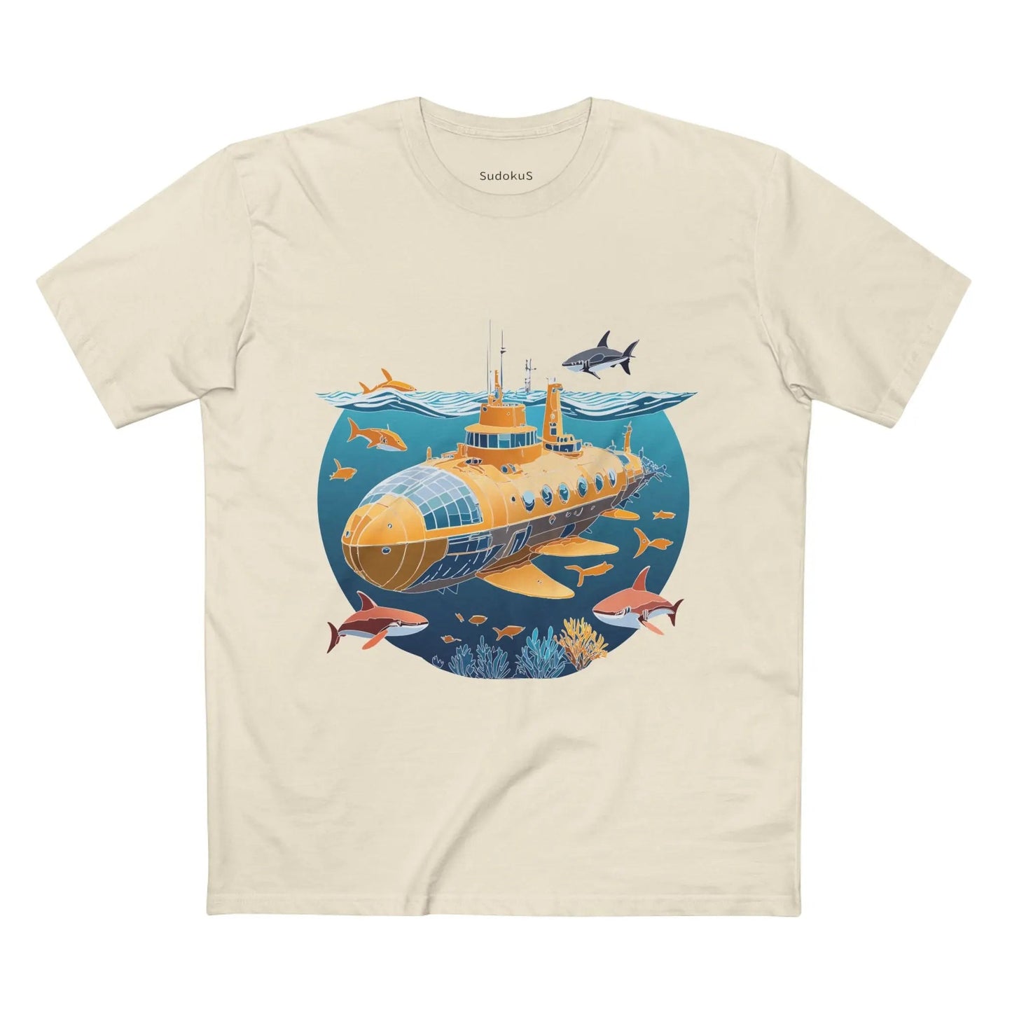 Ocean Coast Graphic Unisex 100 Cotton Staple Tee 15