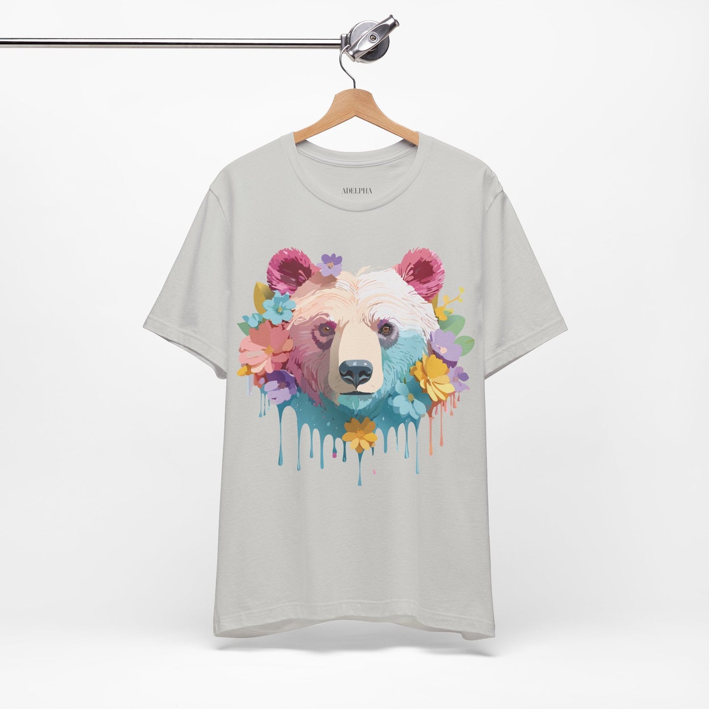 Bear Graphic Tee By Adelpha Unisex Short Sleeve Shirt Vintage Inspired Artwork