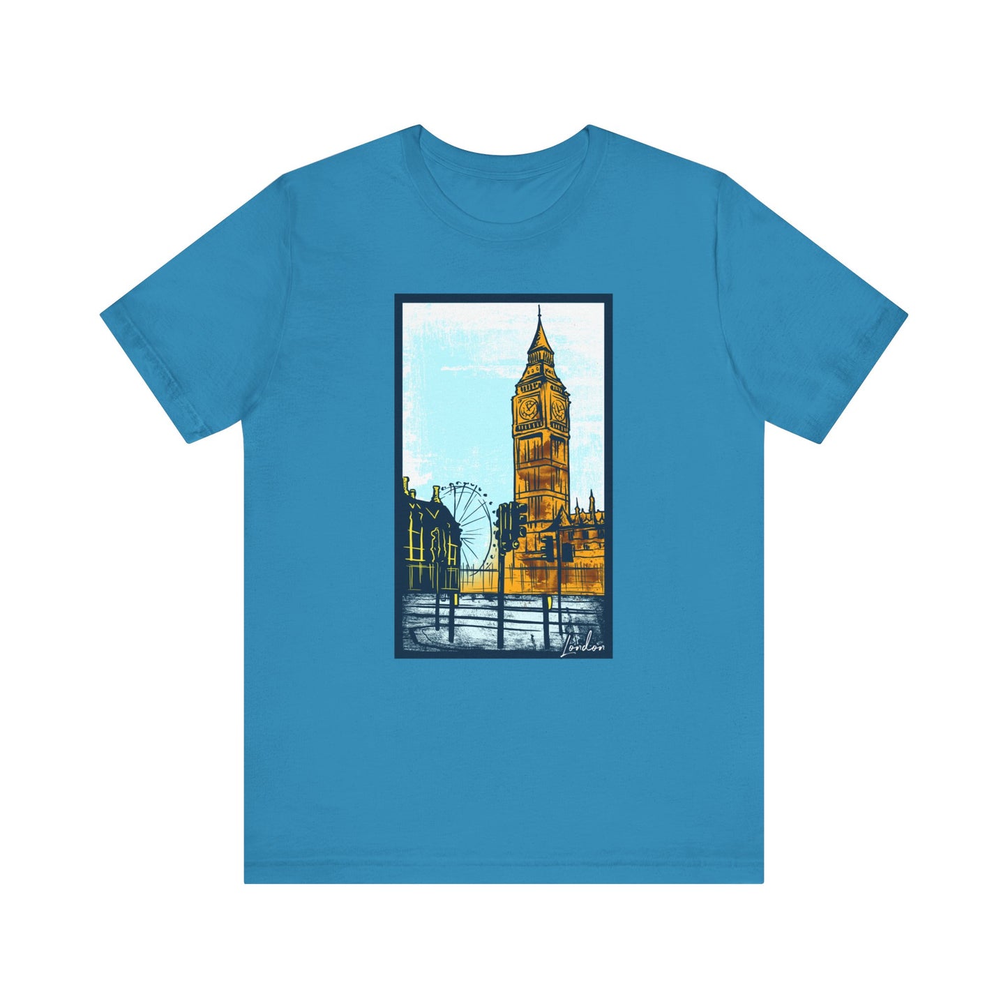 Retro Poster London Graphic Design Tee, London Shirt, Vintage Tees, Art Design T-Shirt, Graphic Tee, Retro Art Shirts