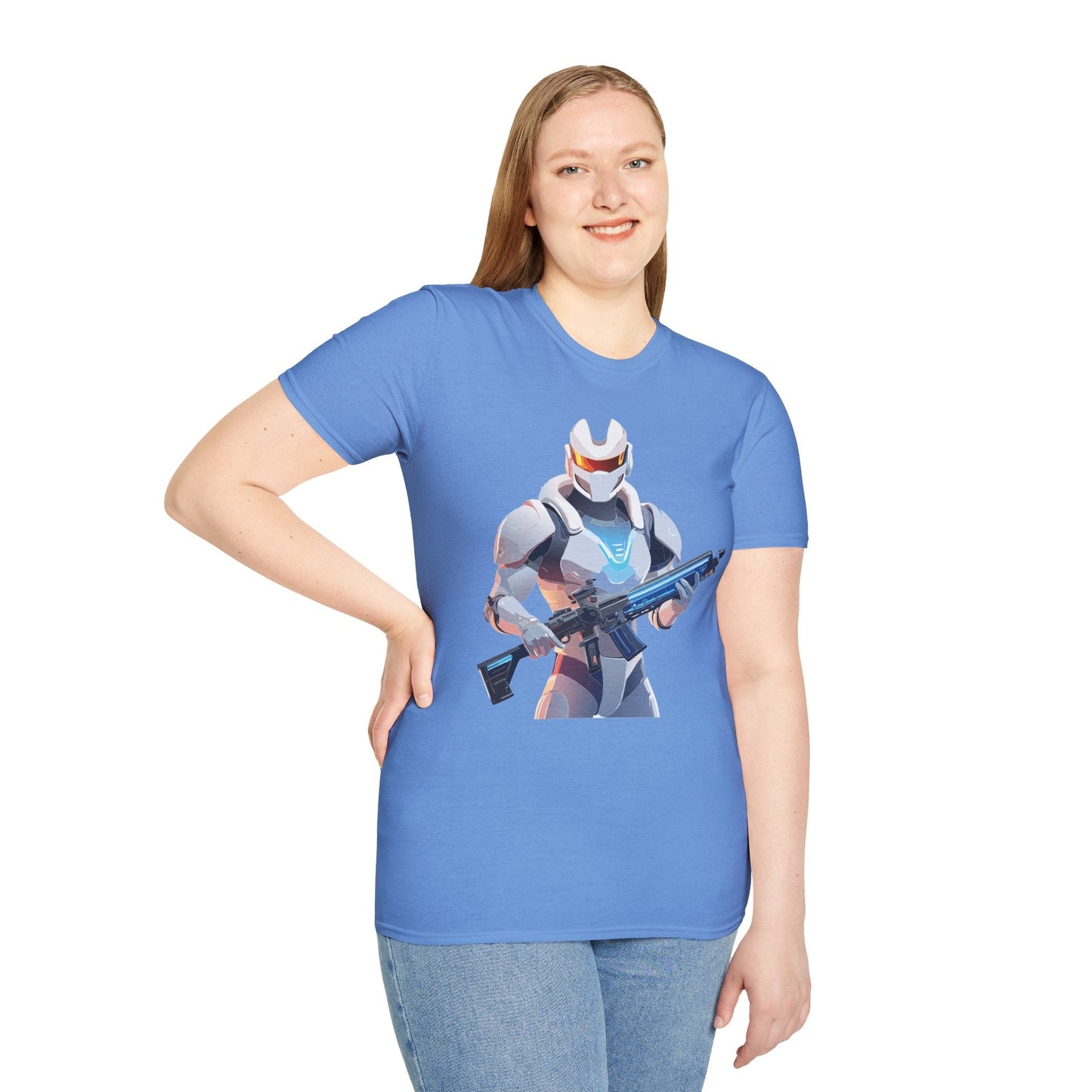 Robocop T Shirt Unisex Gildan Softstyle 64000 100 Percent Ring Spun Cotton Tee With Artwork