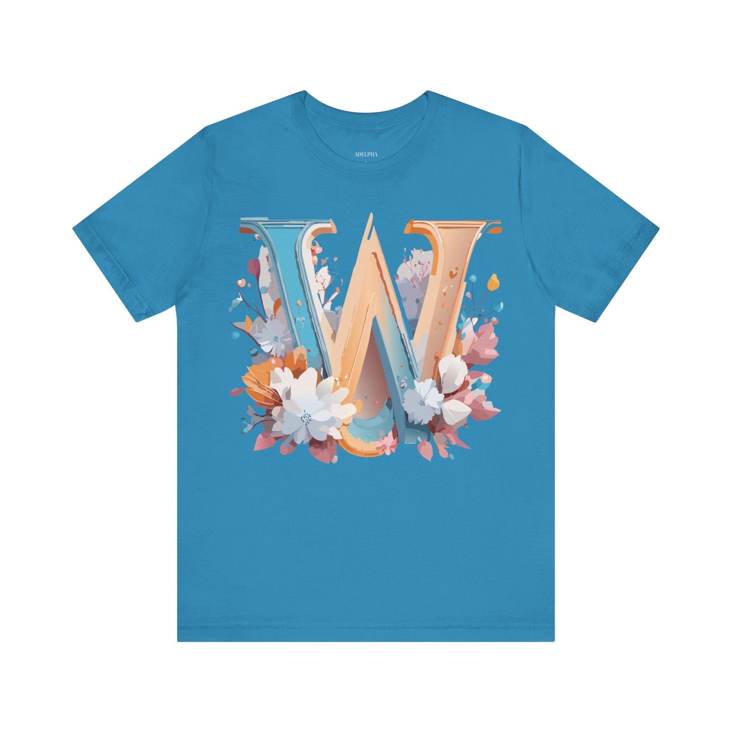 Letter W Shirt Unisex Graphic Tee By Adelpha Featuring Vintage Artwork For Everyday Casual Wear