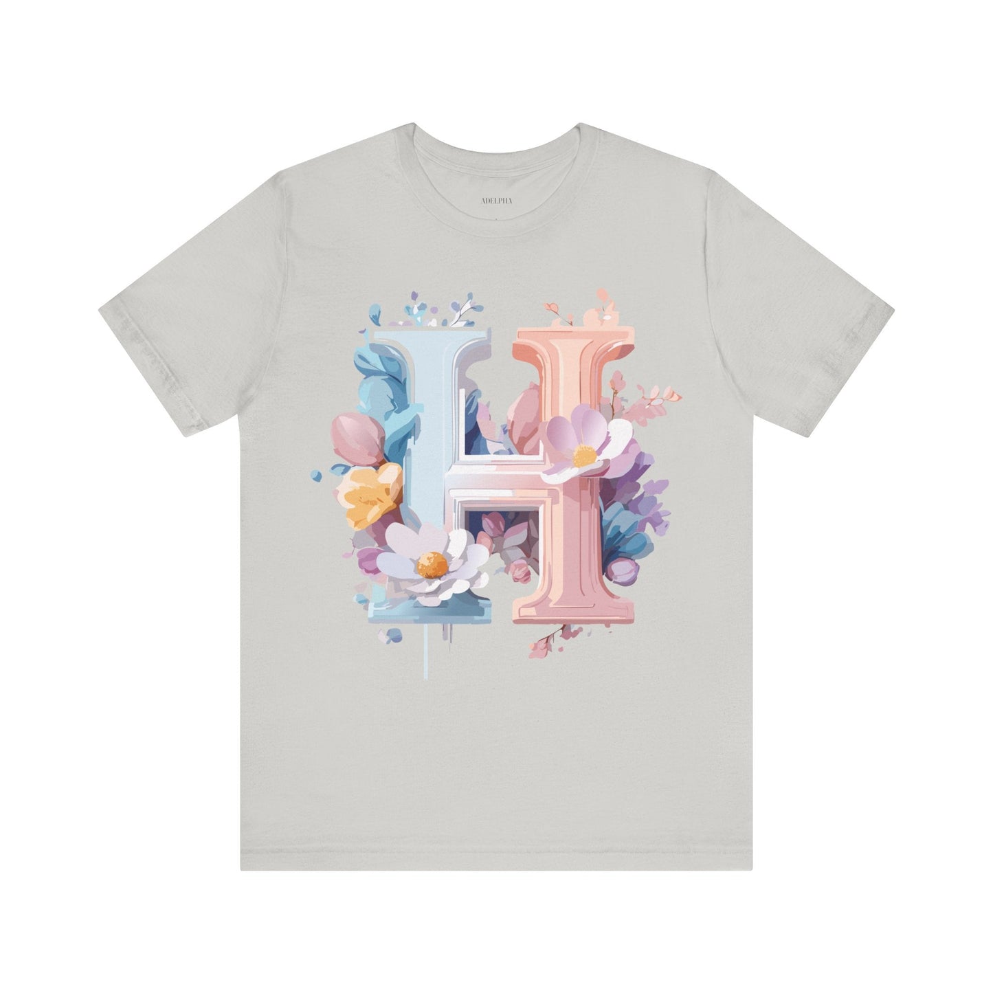 Adelpha Letter H Shirt Unisex Graphic Tee Vintage Inspired Art Design Short Sleeve
