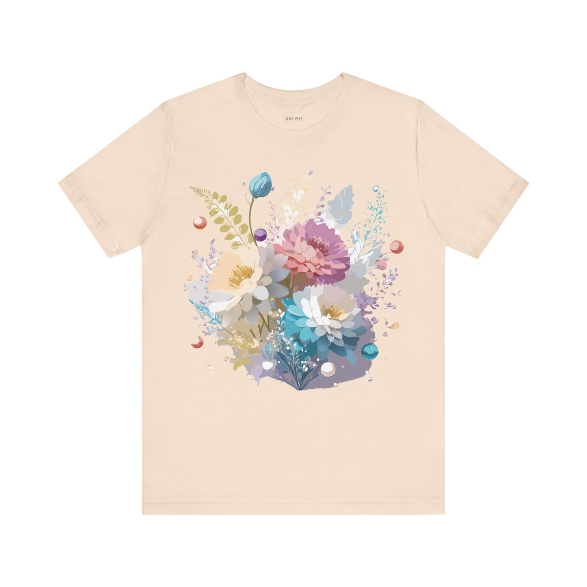 Floral Graphic Tee Shirt - Bella+Canvas Unisex 100 Cotton 8