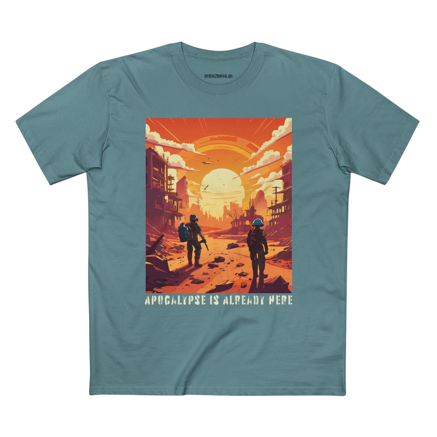 Cataclysm Doomsday Shirt Unisex Premium Cotton Tee With Original Art Design By Retro2Nova